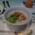 朝ごはんの中華粥