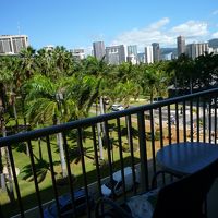 緑が沢山だね。海？腰まげて目を細めたらみえるかな？