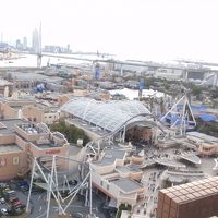 部屋の窓からＵＳＪが見えました