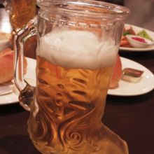 生ビールのジョッキがかっこいい