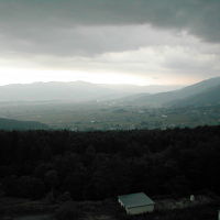 天気が悪かったので，一寸残念
