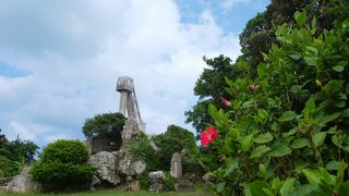 竹富島の町並みが一望できます