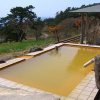 五能線脇の露天風呂