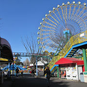 懐かしい感じの遊園地です