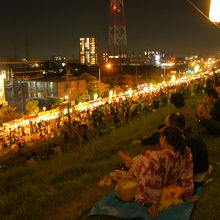 浴衣と花火と屋台と・・・夏、ですね。