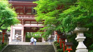 天狗で有名な鞍馬寺