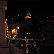 広場からの夜景