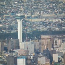 函館山からの五稜郭タワー