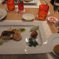 白身魚とホタテのムニエル