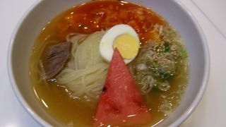 盛岡駅前で冷麺を