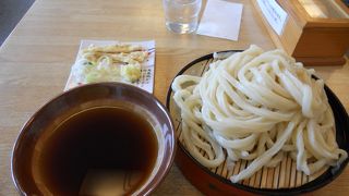 腰の強いうどんのお店!　さきたま古墳への観光の際に便利な場所です