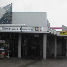 サケのふるさと館の隣にあります