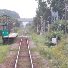 駅の遠景