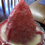 生フルーツのシロップで食べる、超贅沢なカキ氷！