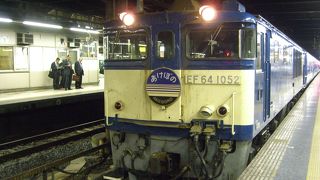 寝台特急あけぼの出発前に写真を