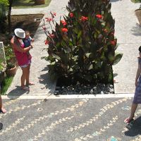 お庭はフロント、ﾚｽﾄﾗﾝへ行く間に狭いながらも楽しめます