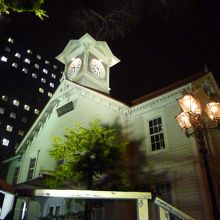 ライトアップされて綺麗です