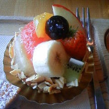 フルーツタルトのアップ。