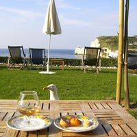 テラスにて（エトルタ・アモンの断崖を臨む）