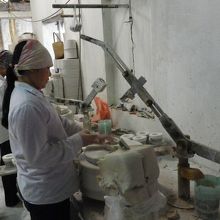 工房内見学です