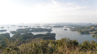 南九十九島の島々の眺め