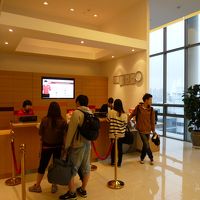 フロントは17Ｆの最上階