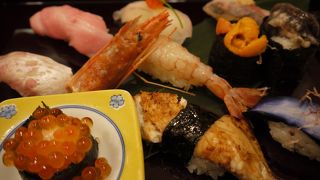 天神で食べるお鮨　新鮮なネタ