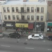 部屋の窓からの風景