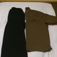 温かい部屋着。荷物が減るので助かります☆