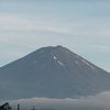 部屋の窓から富士山