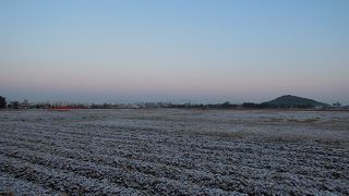 真っ白な藤原宮