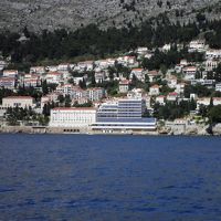 アドリア海から眺めたホテル
