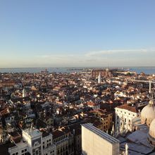 鐘楼の上からのベネツィアの風景！