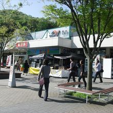 こじんまりとしたパーキングエリア