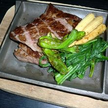 近江牛のステーキ