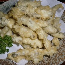 湖魚のてんぷら