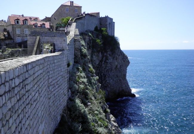 アドリア海と城壁