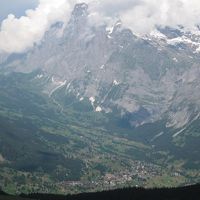 グリンデルワルト方面のパノラマ