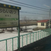 ホームと待合室のシンプルな駅です