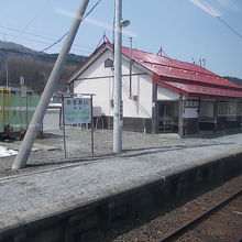 駅舎とホームの様子