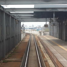 単式ホームになっています