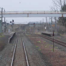 駅の遠景