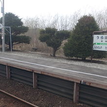 反対側ホームはこんな感じです