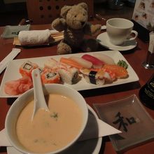 モスクワで食べたお寿司です！