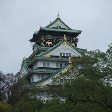 公園からみた大阪城