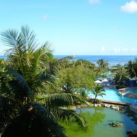 ロビーからウォーターパークの眺めです