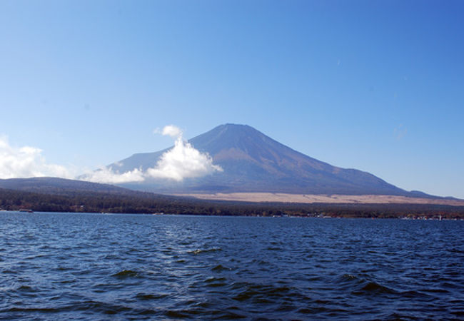 山中湖中心部からの富士山