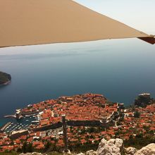 頂上のカフェから