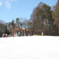 ホテル前のスキー場