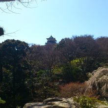 浜松城が見えます！